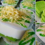 Tak Ada Oven? Tak Ada Masalah. Ini Cara Buat Kek Keju Leleh Pandan Tanpa Perlu Bakar