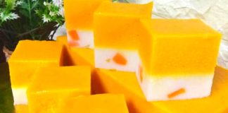 Resipi Talam Keledek Oren. Lemak Dan Sedap