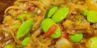 Sambal Tempoyak Bilis Petai Super Sedap. Boleh Berpeluh Makan