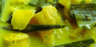 Masak Lemak Cili Padi Isi Durian Muda. Dah Rasa Baru Tau Sedapnya