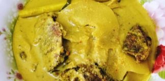 Daging Salai Masak Lemak Cili Padi Dengan Rebung
