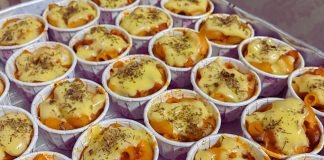 Mini Makaroni Bakar. Bubuh Dalam Cawan Lebih Memudahkan