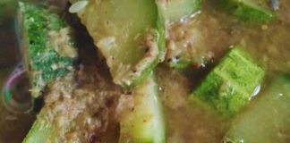 Sayur Pedas Timun. Serasi Diganding Dengan Sambal Belacan
