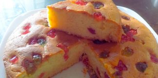 Kek Mentega Ceri. Sangat Mudah, Gebu Dan Sedap