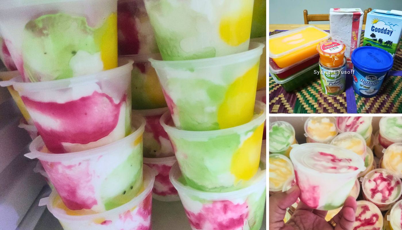 Aiskrim Yogurt Homemade, Masam Manis Tersangatlah Sedap!