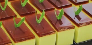 Puding Pandan Gula Merah Ala Shima Bakar, Lemak Manis Rasanya