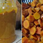 Kalau Stok Kunyit Hidup Banyak, Buat Kunyit Kisar. Lebih Tahan Lama, Nak Guna Ceduk Saja