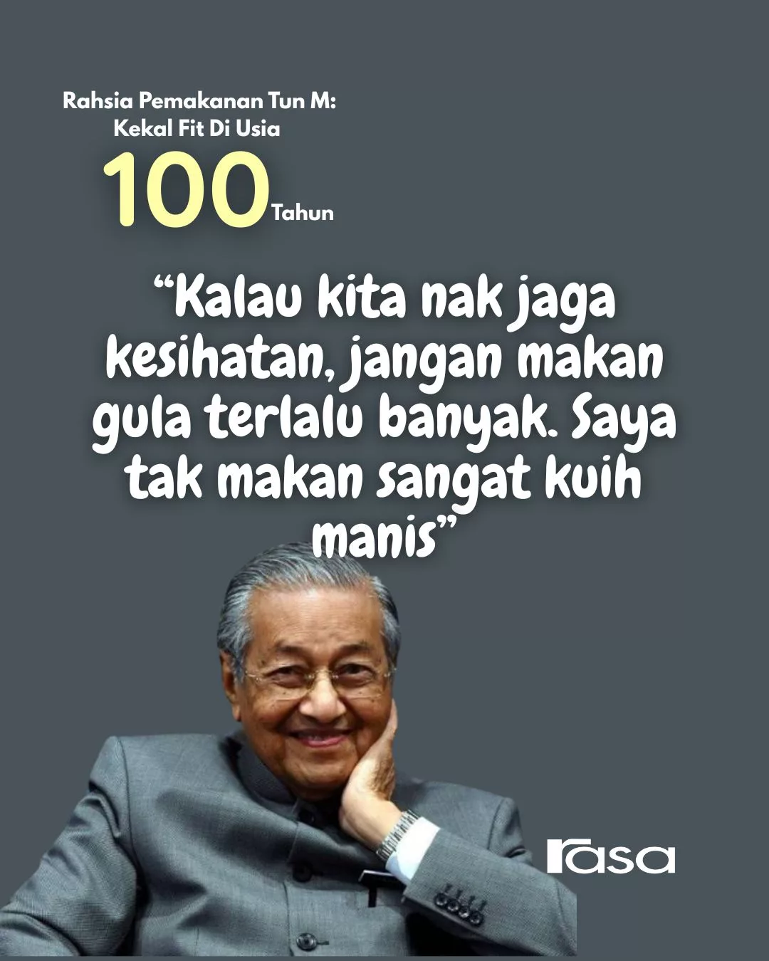 Tun M 100 Tahun: Rahsia Makan Dan Hidup Kekal Fit Usia Seabad