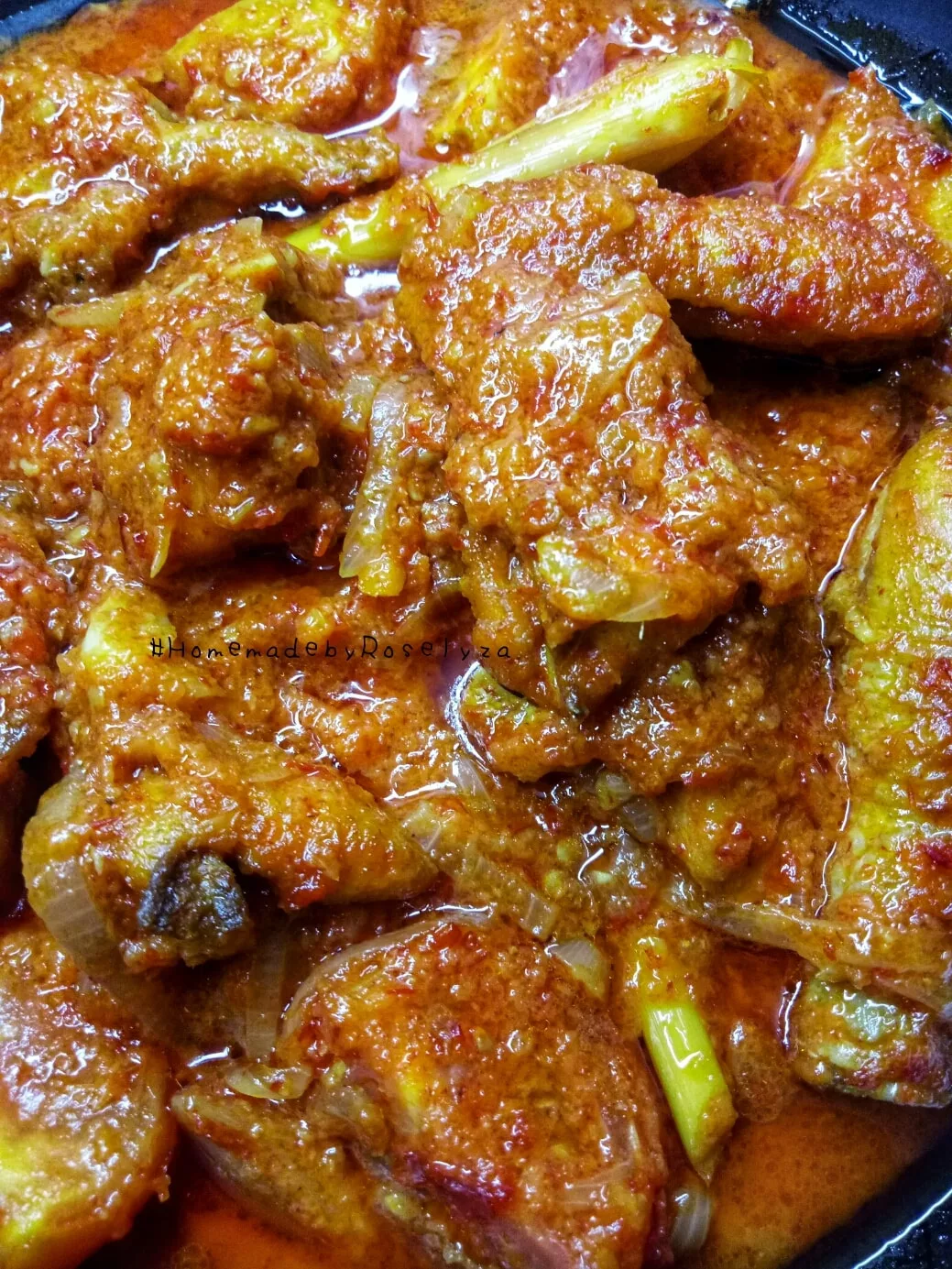 Ayam Masak Merah, Letak Santan. Resipi Orang Dulu Dulu