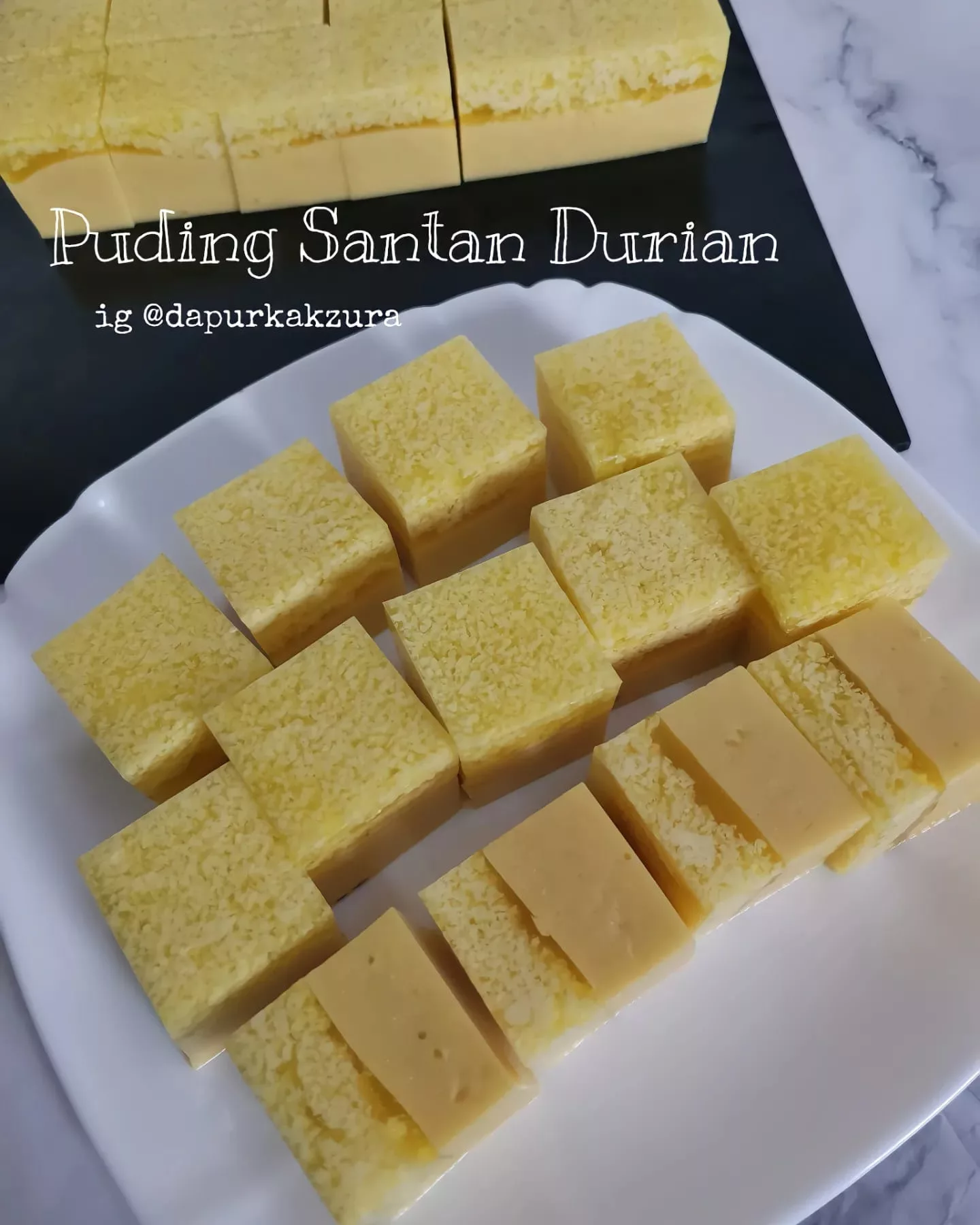 Puding Santan Durian, Lemak Wangi Wajib Cuba
