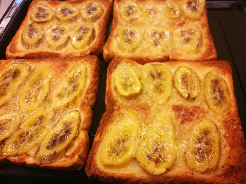 Roti Pisang Bakar Rangup, Sarapan Mudah Tapi Puas Hati!