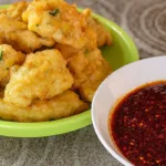 Resipi Cucur Udang Jagung Cicah Kuah Kacang