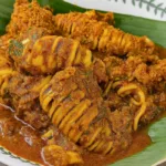 Resipi Pais Sotong Masak Guna Daun Pisang. Pedas, Wangi, Padu Giler