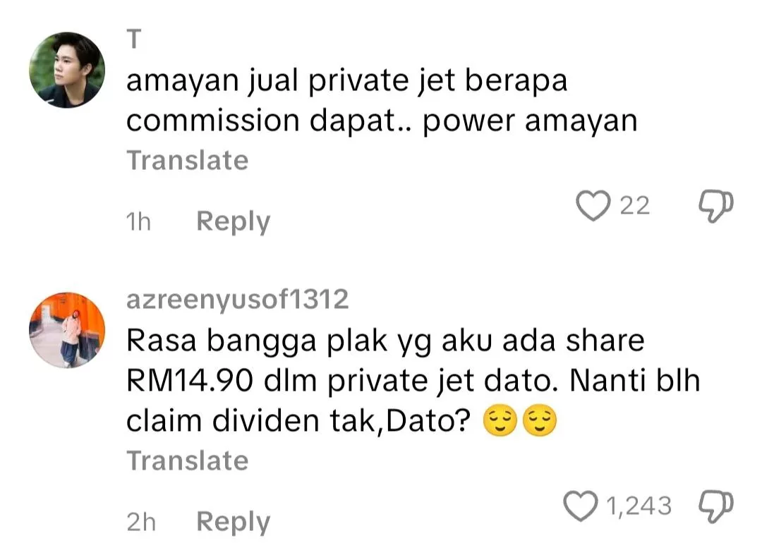 Berkat Jualan Jeruk Mangga Terlajak Laris, Dato’ Aliff Syukri Beli Private Jet?