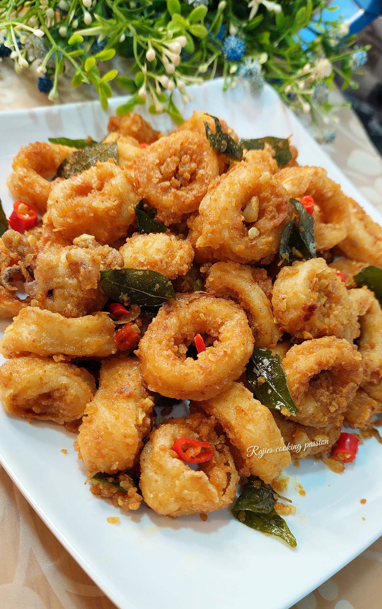 Sotong Goreng Telur Masin Sedap Rangup, Paling Senang Buat. Makan Memang Tak Puas