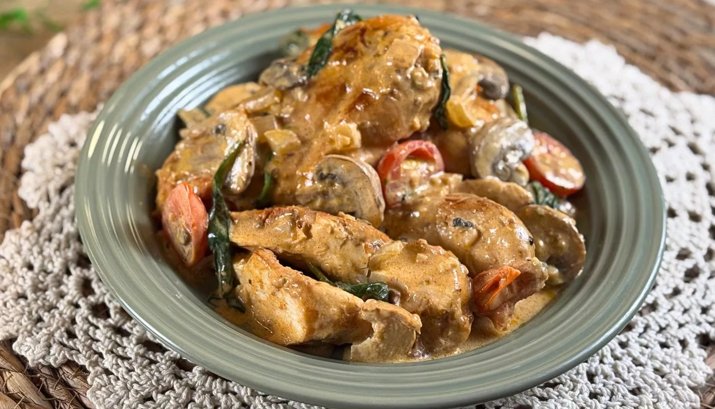 Resipi Creamy Chicken Mushroom Yang Lazat & Berkrim