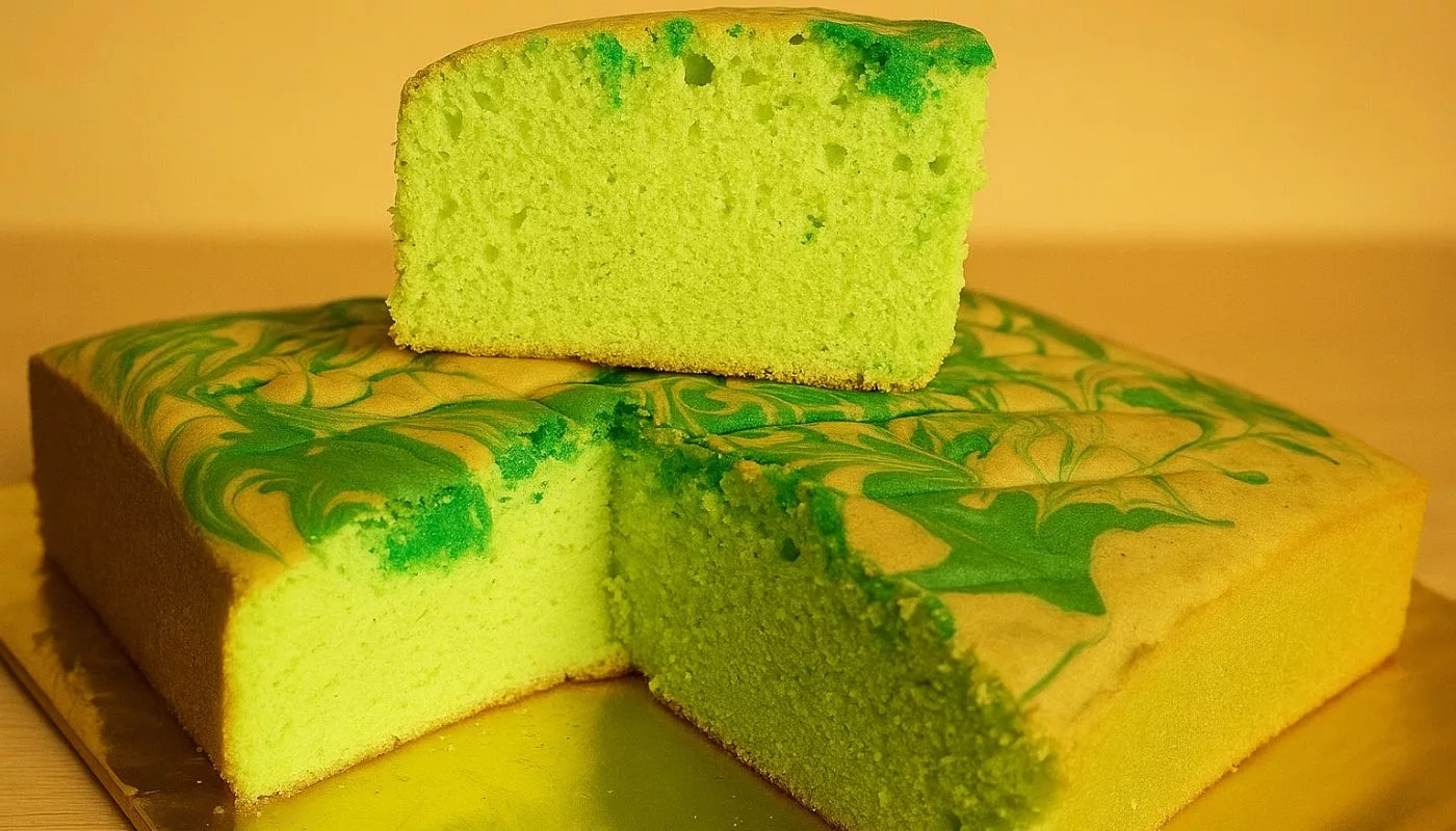 Kek Pandan Bersantan Yang Mudah, Sedap & Tidak Muak