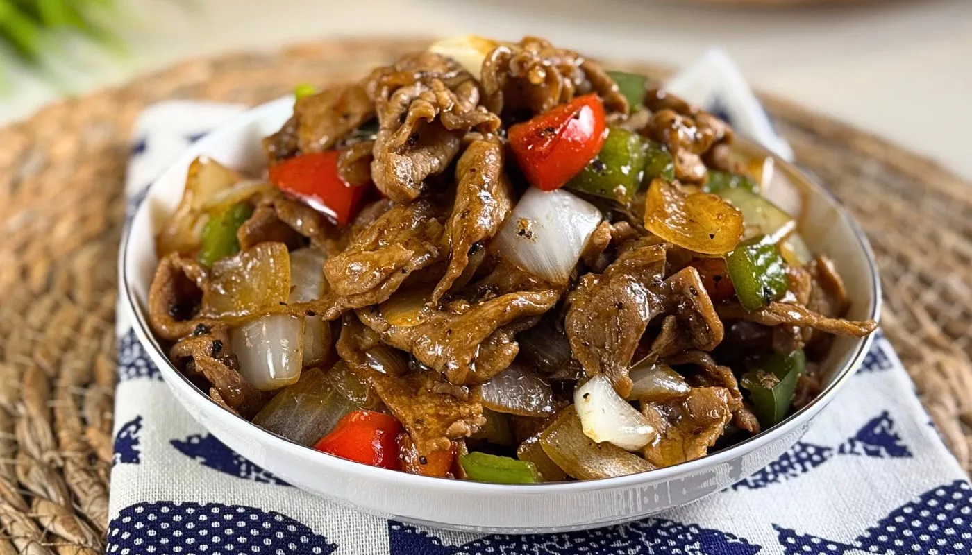 Beef Slice Lada Hitam, Rasa Padu Sampai Licin Pinggan!