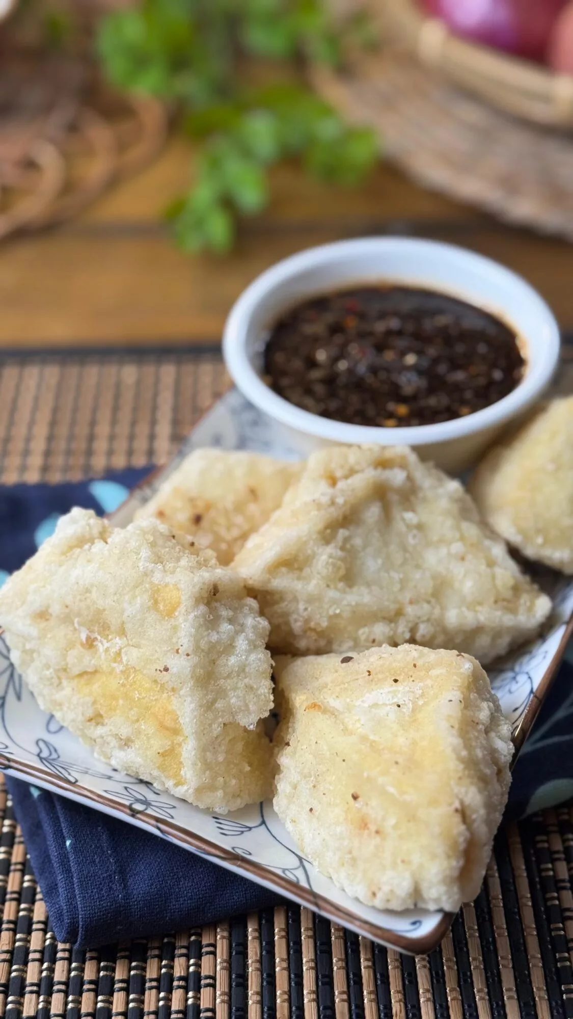 Tauhu Cireng Rangup di Luar, Lembut di Dalam. Mudah & Sedap!