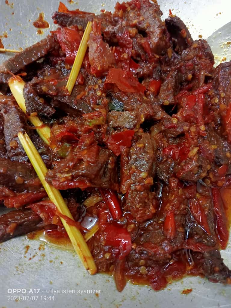 Resipi Daging Berlado Ala Kedai Nasi Padang
