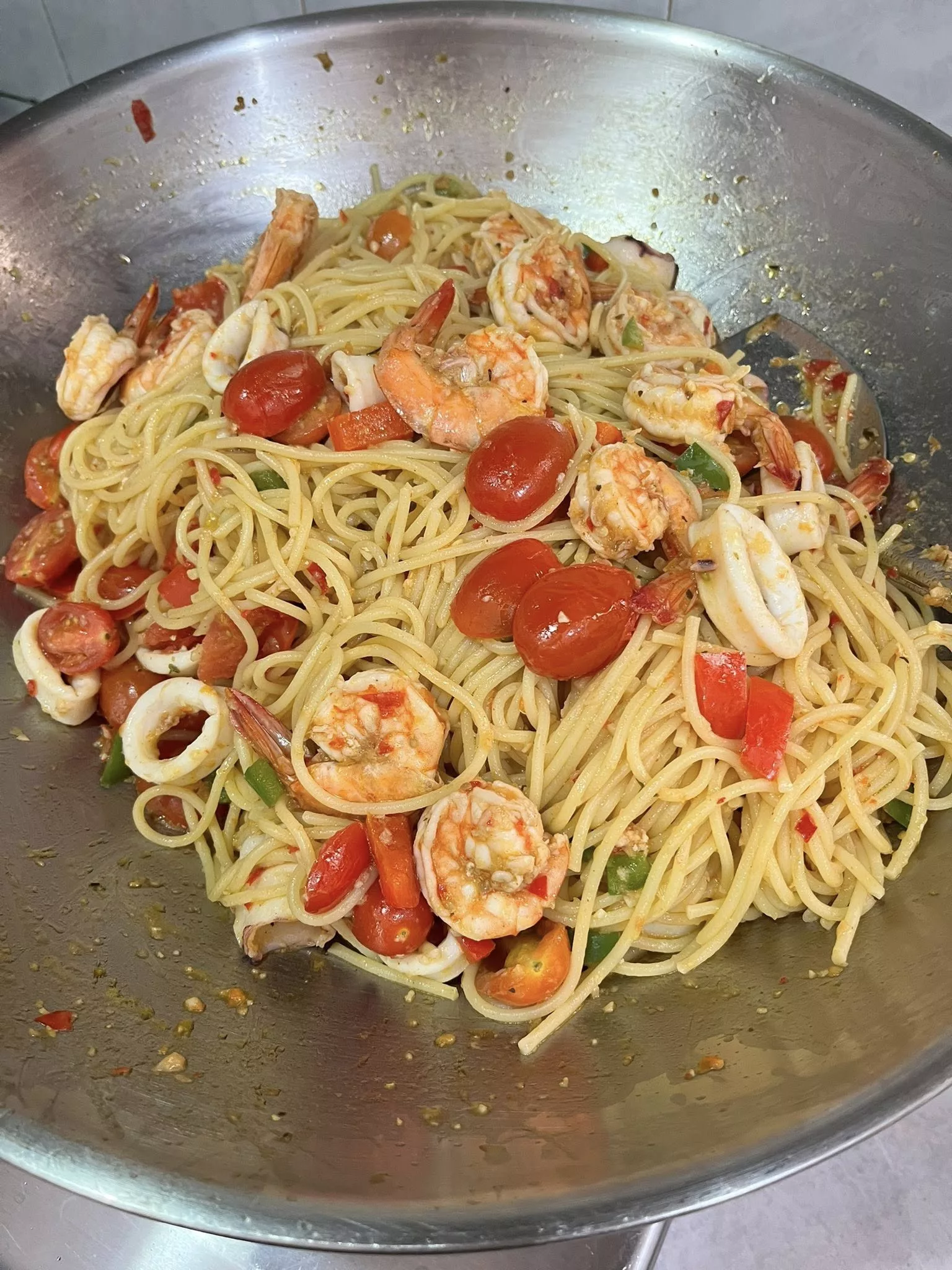 Spageti Olio Seafood Fusion, Lebih Enak & Kena Dengan Selera Kita