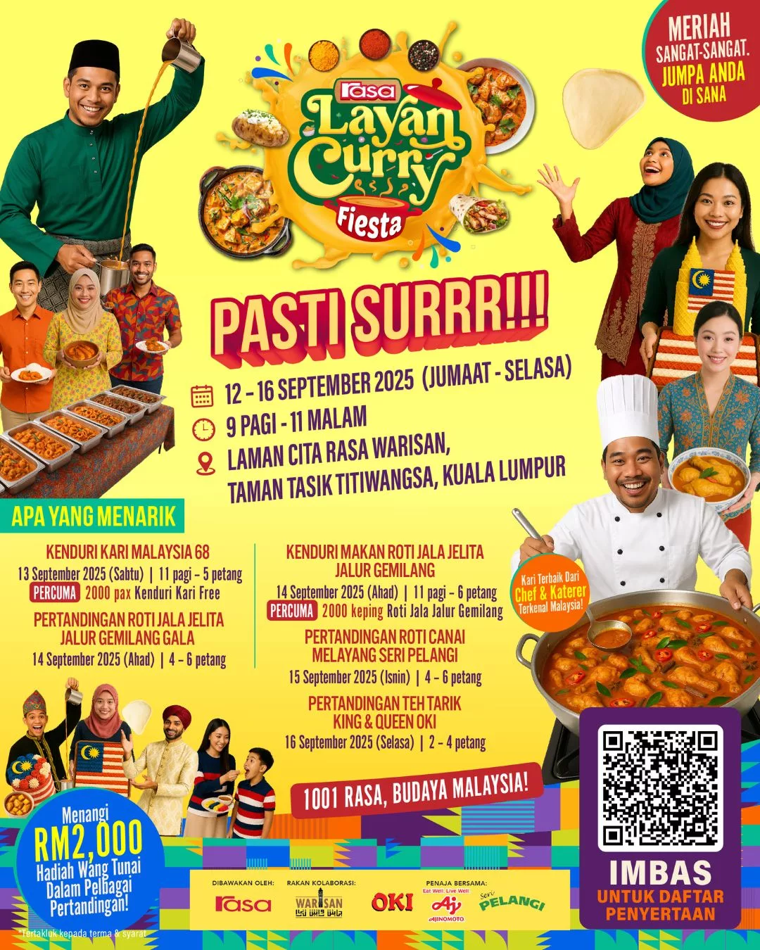 Festival Budaya Malaysia 2025, 5 Hari Penuh Warna, Irama & Rasa di Taman Tasik Titiwangsa