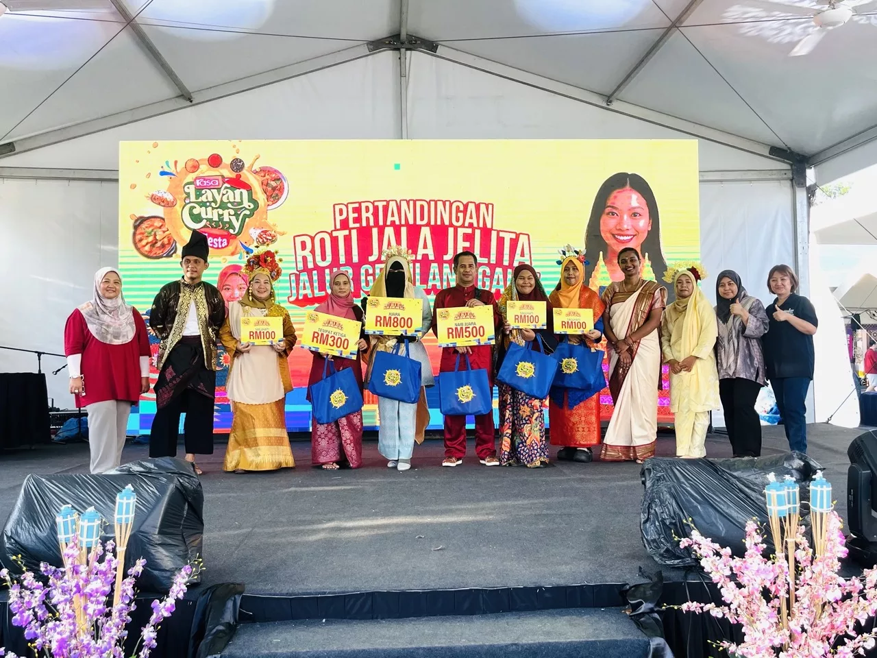 Roti Jala Jelita Jadi Kanvas Seni di Rasa Layan Curry Fiesta 2025