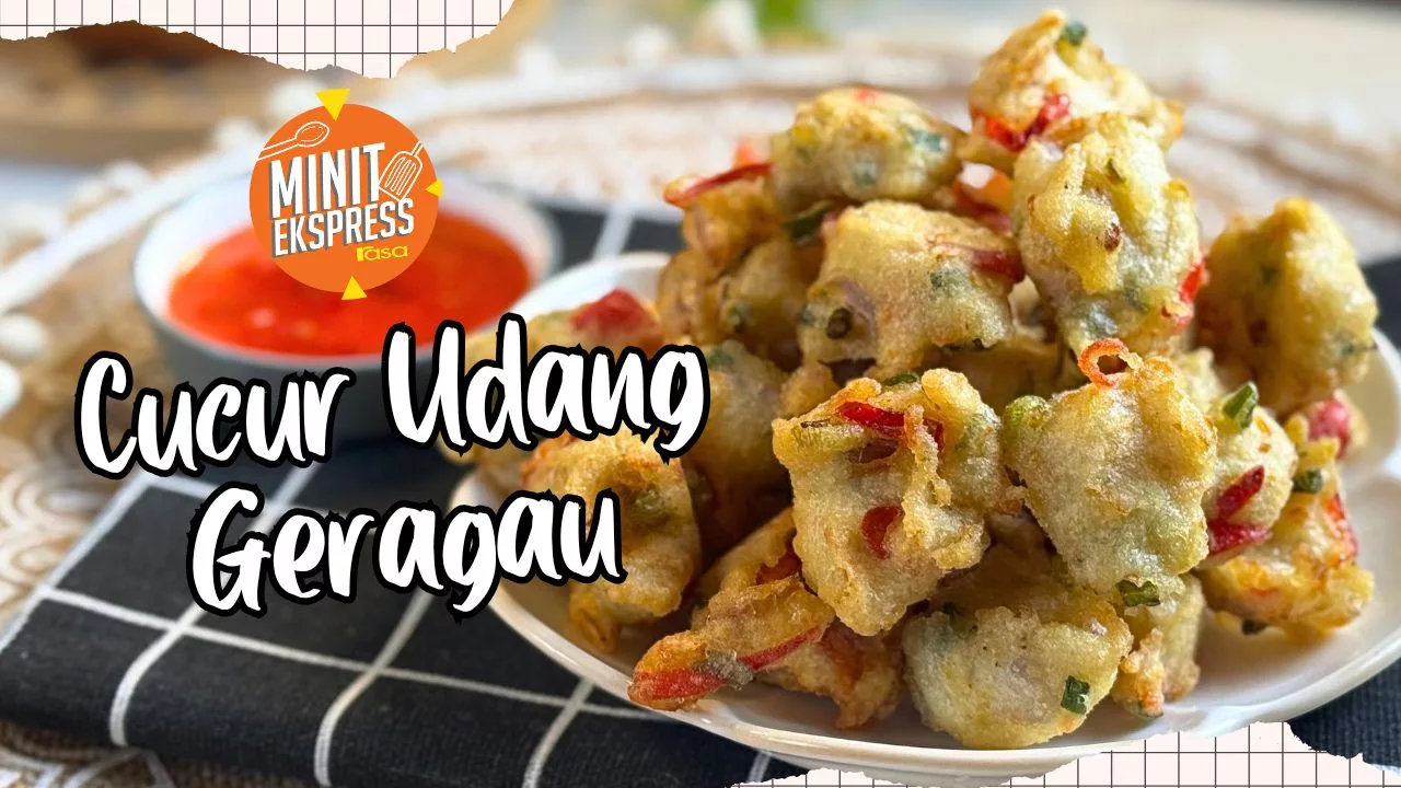 Cucur Udang Geragau Yang Memikat Selera & Rangup!