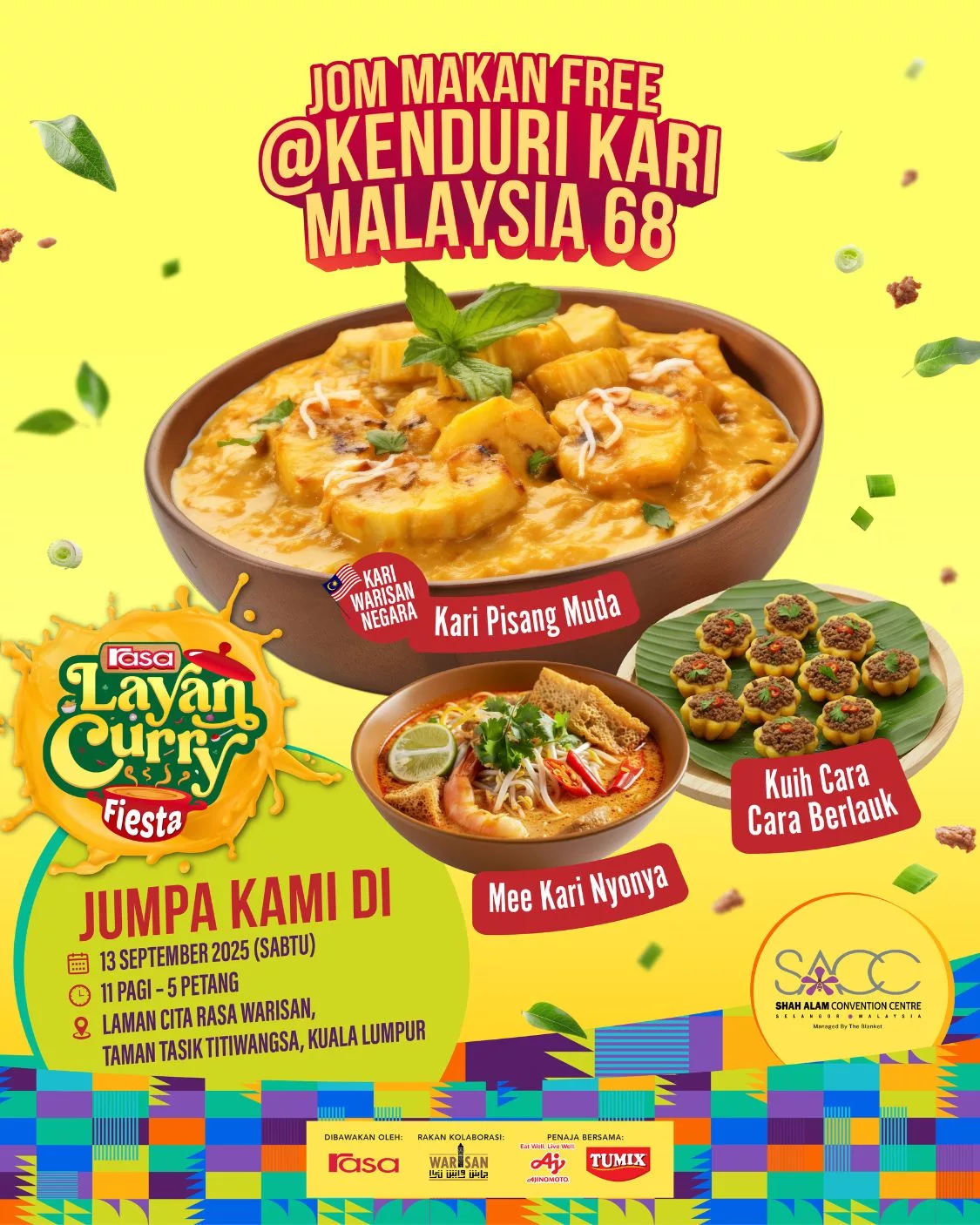 RASA Layan Curry Fiesta Meriah! Kenduri Kari Malaysia 68 Dibawakan Khas oleh TUMIX® Jadi Tumpuan Di FBM 2025