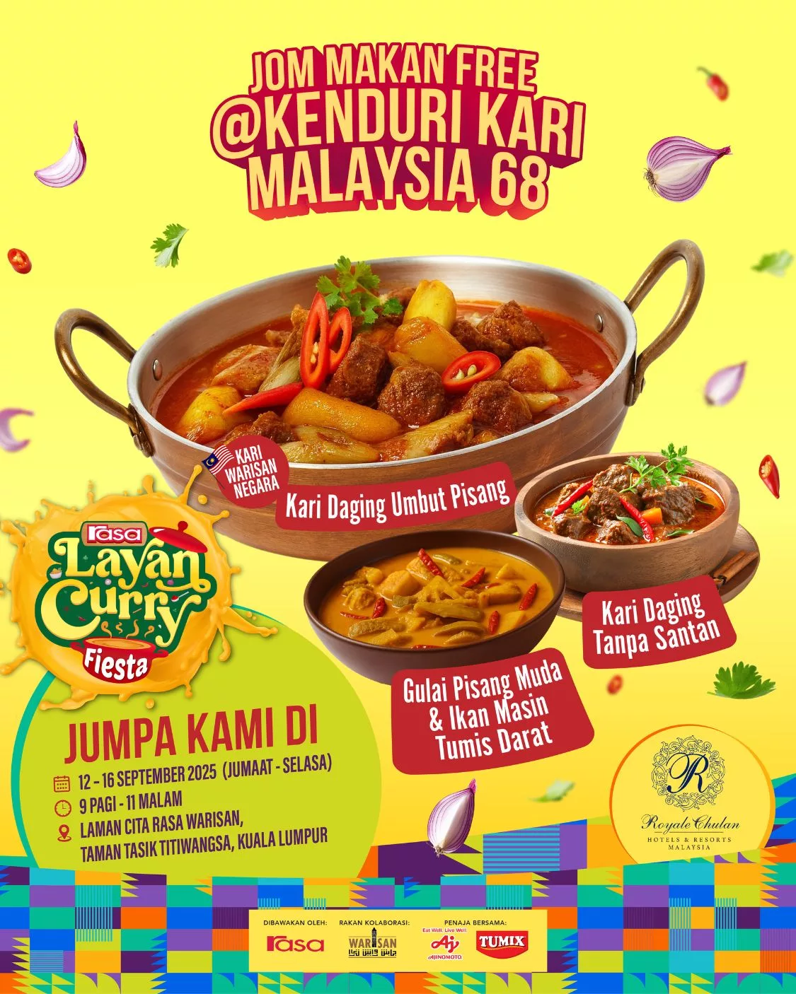 RASA Layan Curry Fiesta Meriah! Kenduri Kari Malaysia 68 Dibawakan Khas oleh TUMIX® Jadi Tumpuan Di FBM 2025