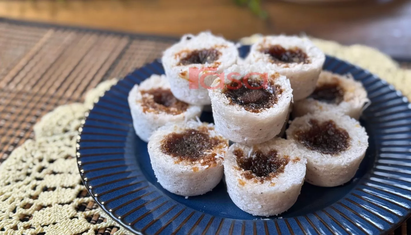 Kuih Dangai Kukus; Harum Kelapa, Lembut & Wangi, Senang Nak Buat!