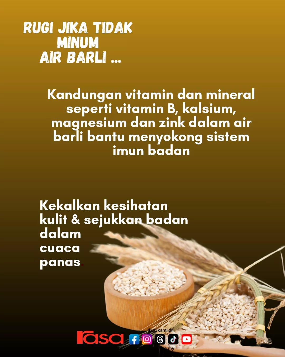 Rugi Kalau Tak Minum Air Barli: Khasiat Air Barli Yang Luar Biasa Untuk Kesihatan! 16 Rugi Kalau Tak Minum Air Barli: Khasiat Air Barli Yang Luar Biasa Untuk Kesihatan!