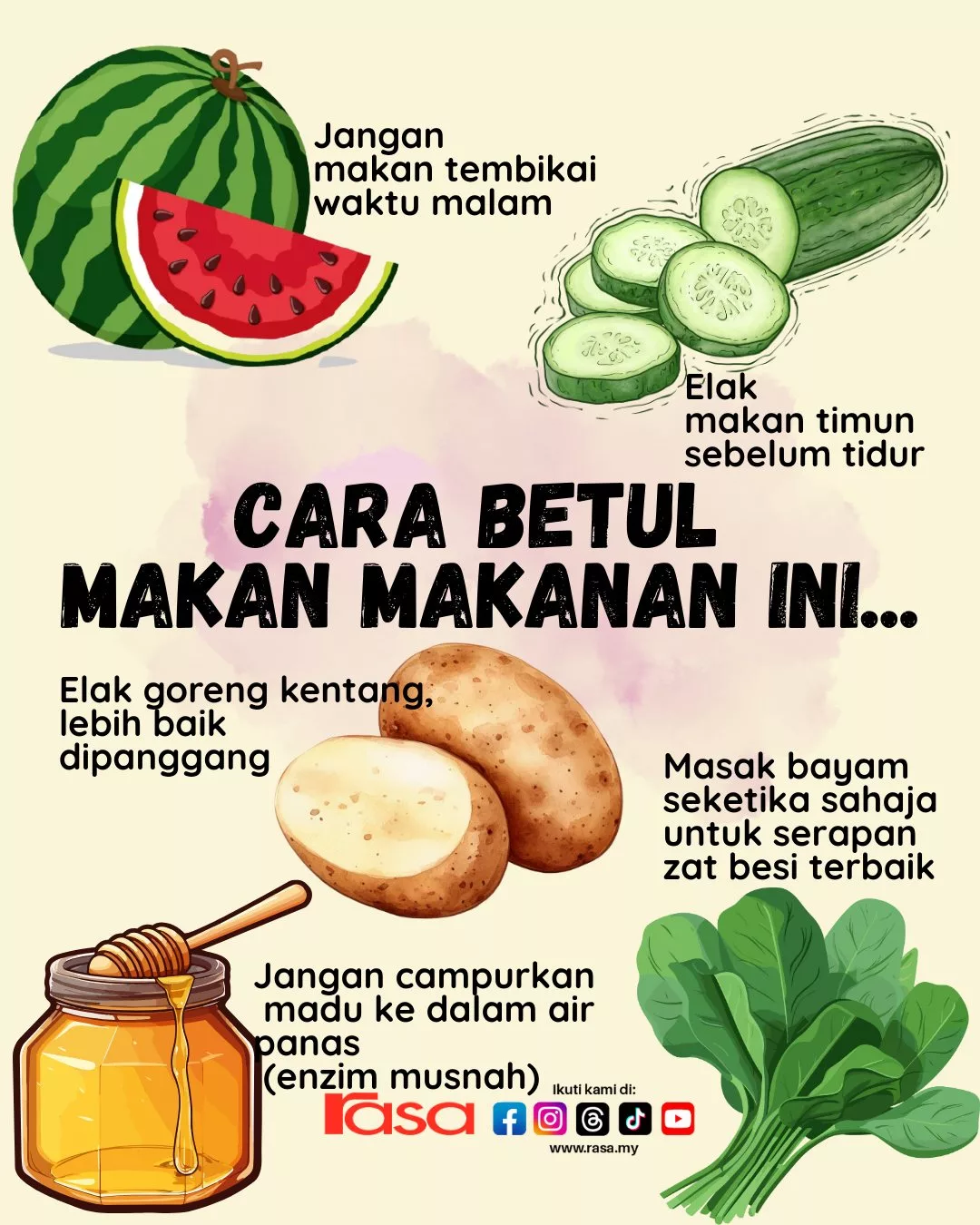 Cara Betul Makan Makanan. Panduan Sihat Yang Ramai Tak Tahu!