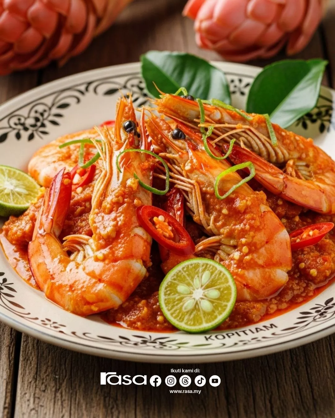 Udang Sambal Kantan. Lauk Kampung Padu, Wangi Dan Menggoda Selera!
