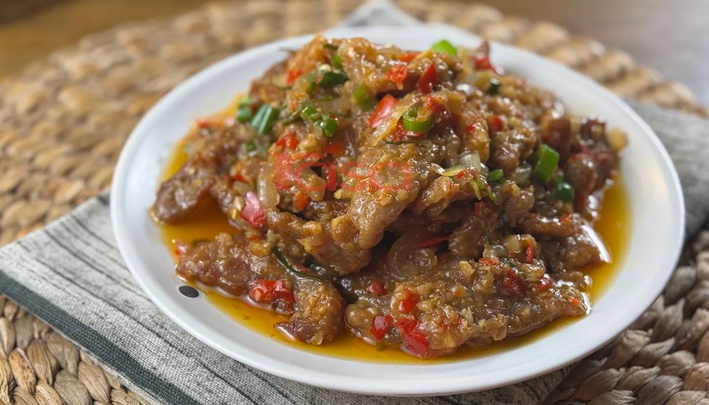 Daging Goreng Tumis Pedas Berempah, Wangi & Sedap Sampai Menjilat Jari! 4 daging goreng tumis pedas