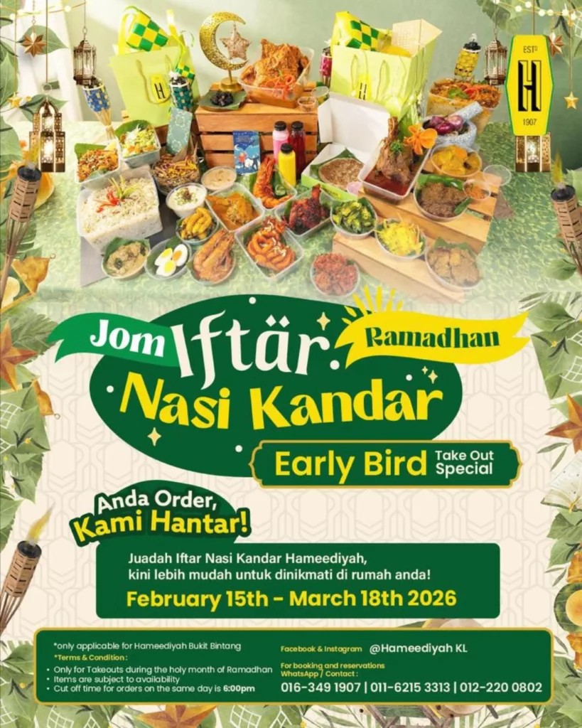 Raikan Ramadan & Aidilfitri Bersama Hameediyah, Dari Iftar Nasi Kandar Hingga Pakej Open House Eksklusif