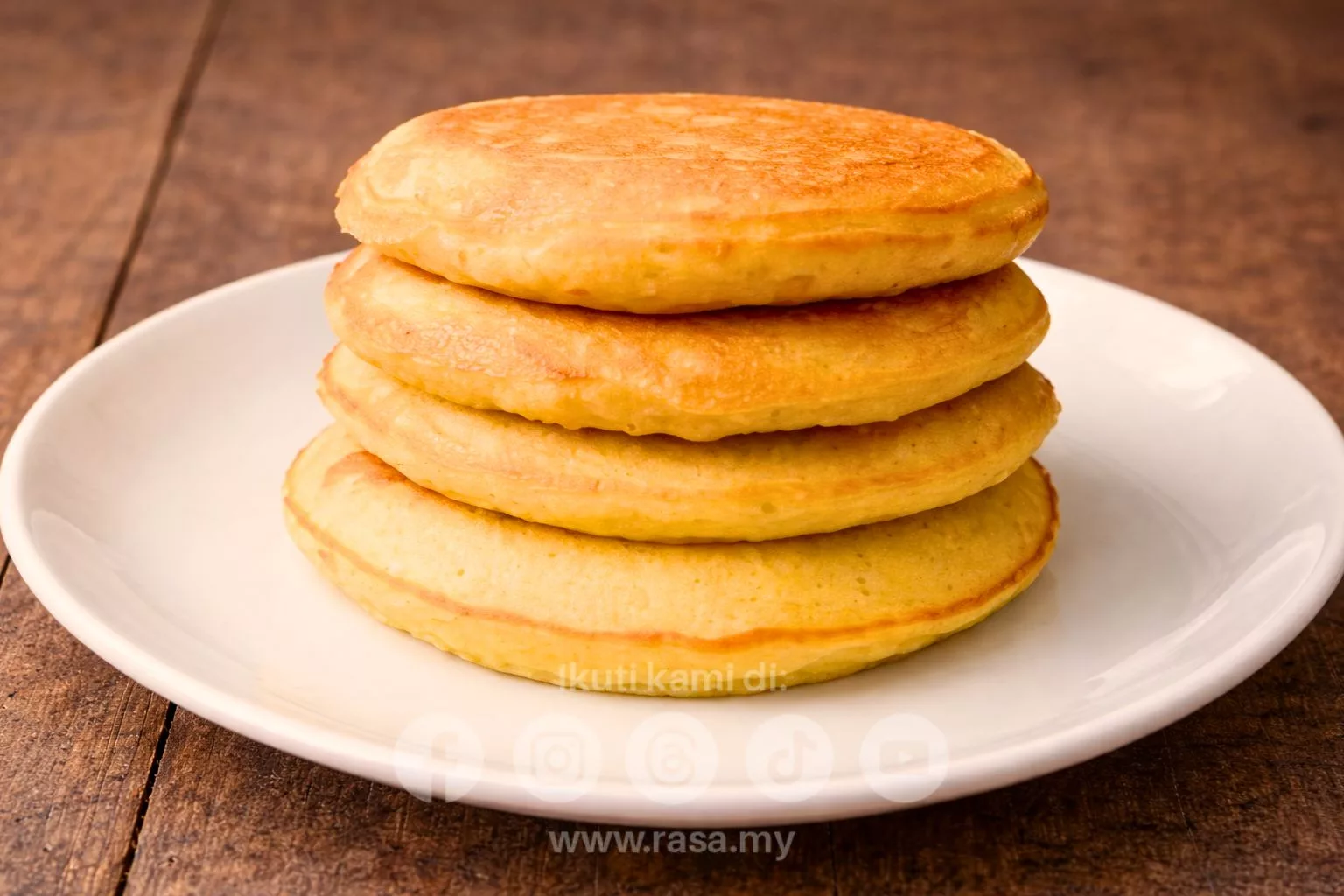 Resipi Pankek Gebu & Lembut Paling Mudah. Hasil Dijamin Jadi!