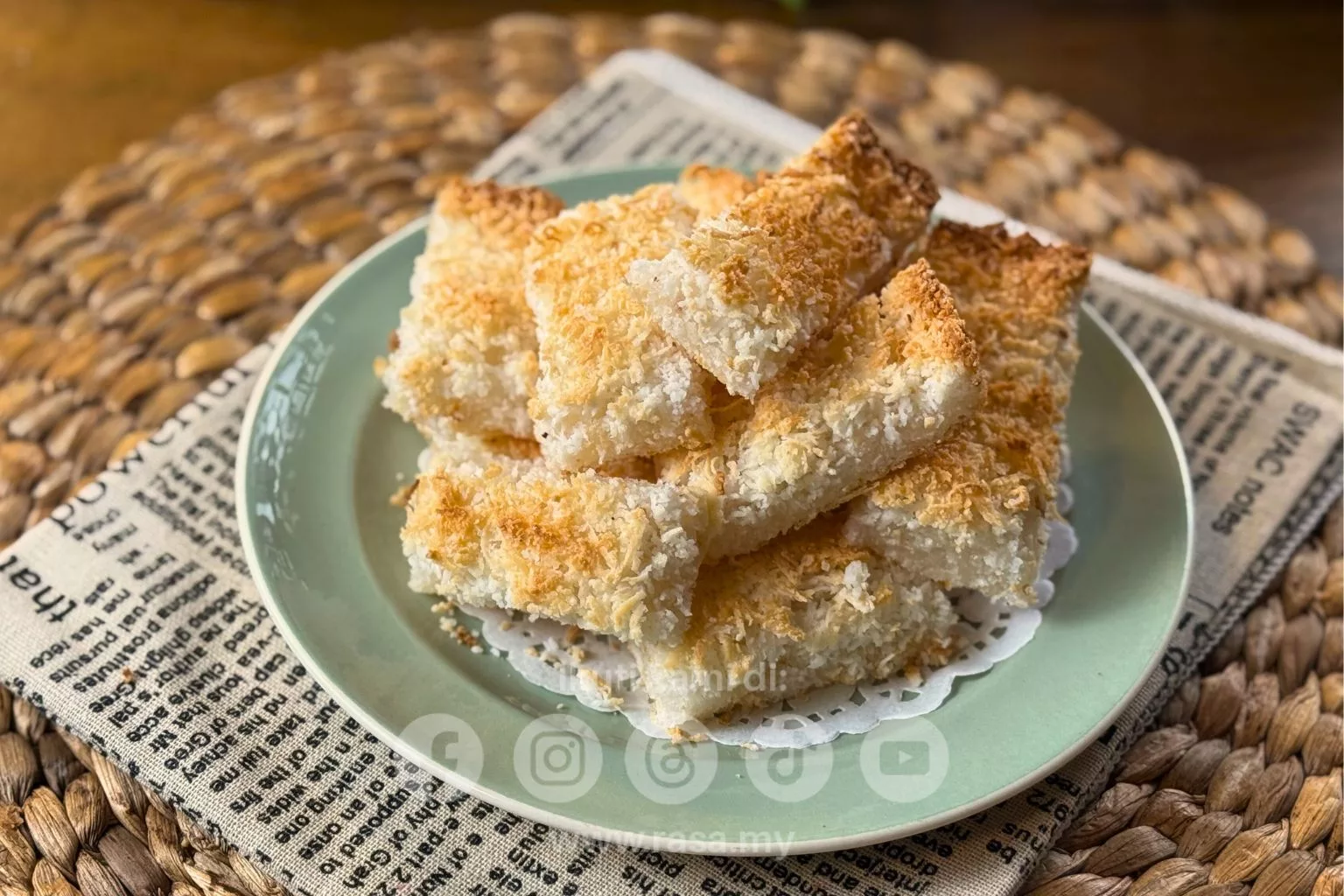 Kuih Dangai Bakar Tradisional. Resipi Lama yang Wangi & Menggoda