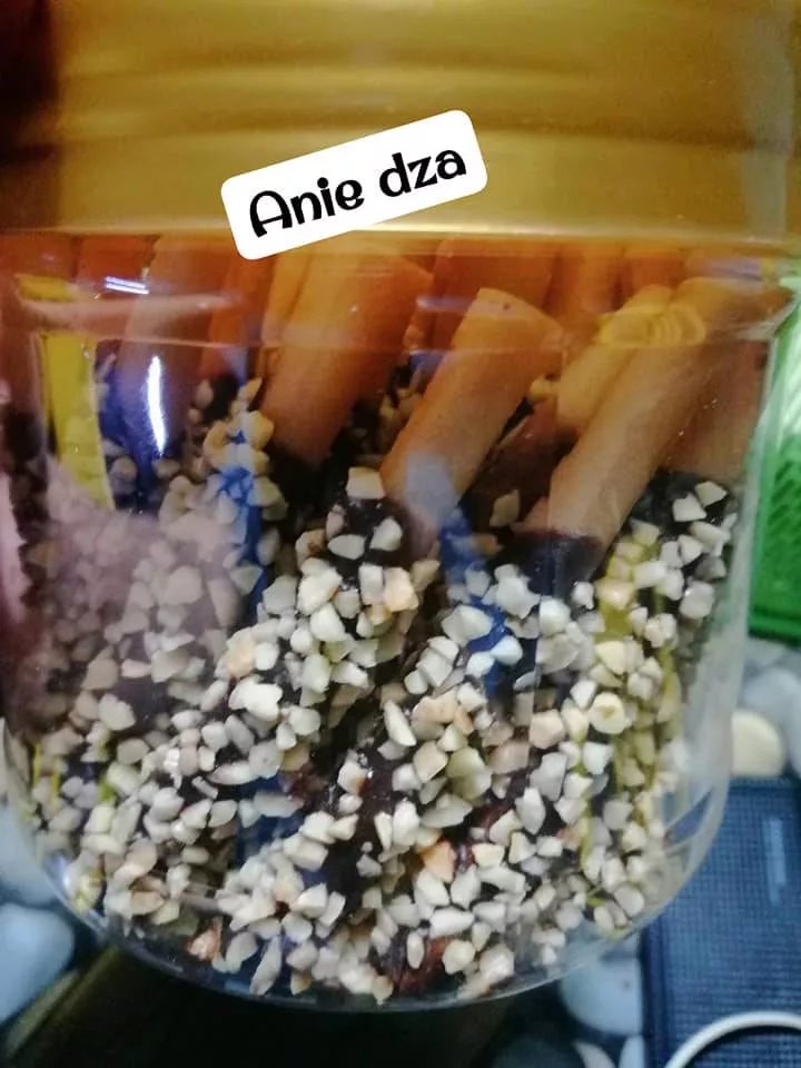 Resipi “PEPERO POPIA ALMOND STICK” Kudapan Raya Paling Mudah Hanya 3 Bahan, Gulung Guna Straw!