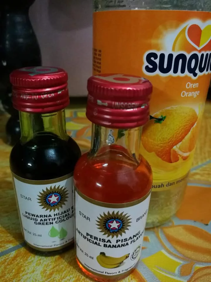 Pati AIR FANTA HIJAU Sedap, Tinggal Tambah Air Letak Ais, Siap!