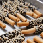 Resipi “PEPERO POPIA ALMOND STICK” Kudapan Raya Paling Mudah Hanya 3 Bahan, Gulung Guna Straw!