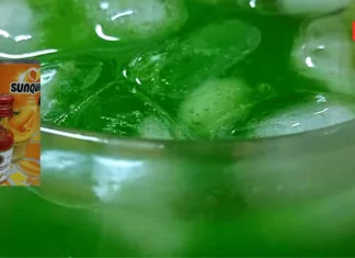 Pati AIR FANTA HIJAU Sedap, Tinggal Tambah Air Letak Ais, Siap!