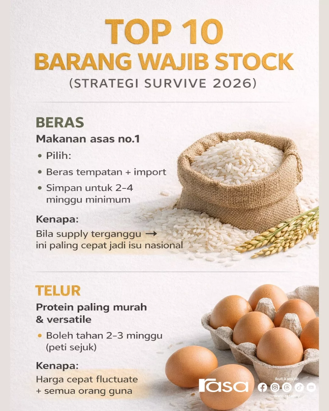 Simpan Lebih Stok Makanan Bukan ‘Panic Buying’ Namun Persediaan Awal Demi Kelangsungan Hidup Keluarga