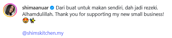 Kek Hasil Air Tangan Pelakon Shima Anuar Cantik & Berseni, Bisnes ‘Shimskitchen’ Dapat Permintaan Ramai