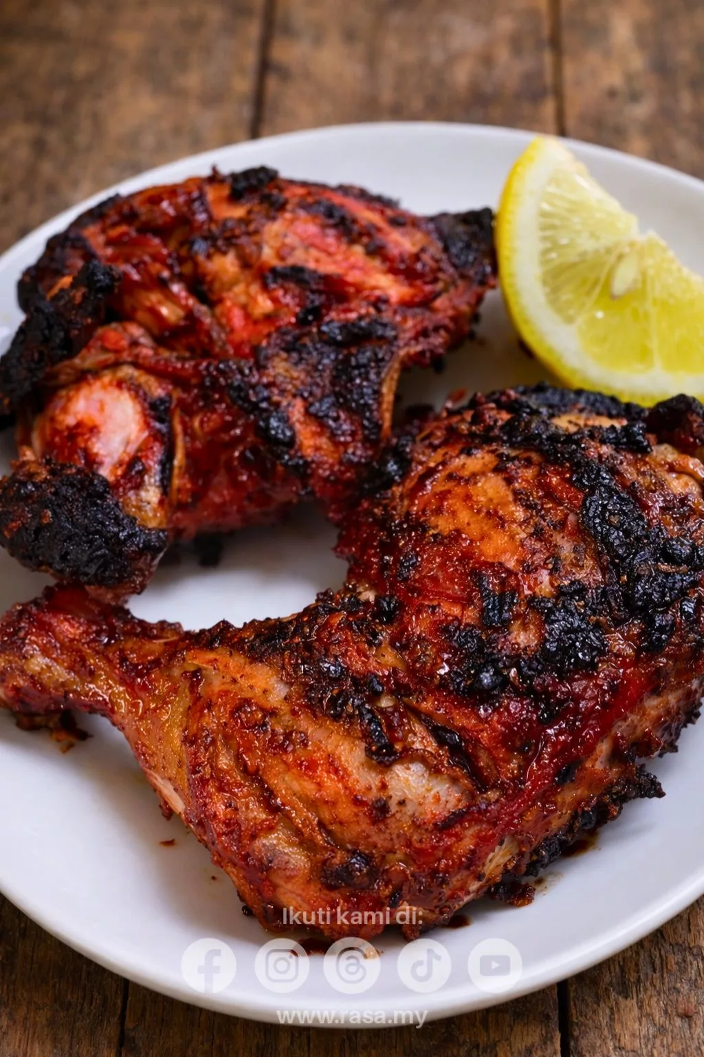 Resipi Ayam Tandoori Homemade Paling Sedap. Juicy & Rempah Padu Macam Kedai!