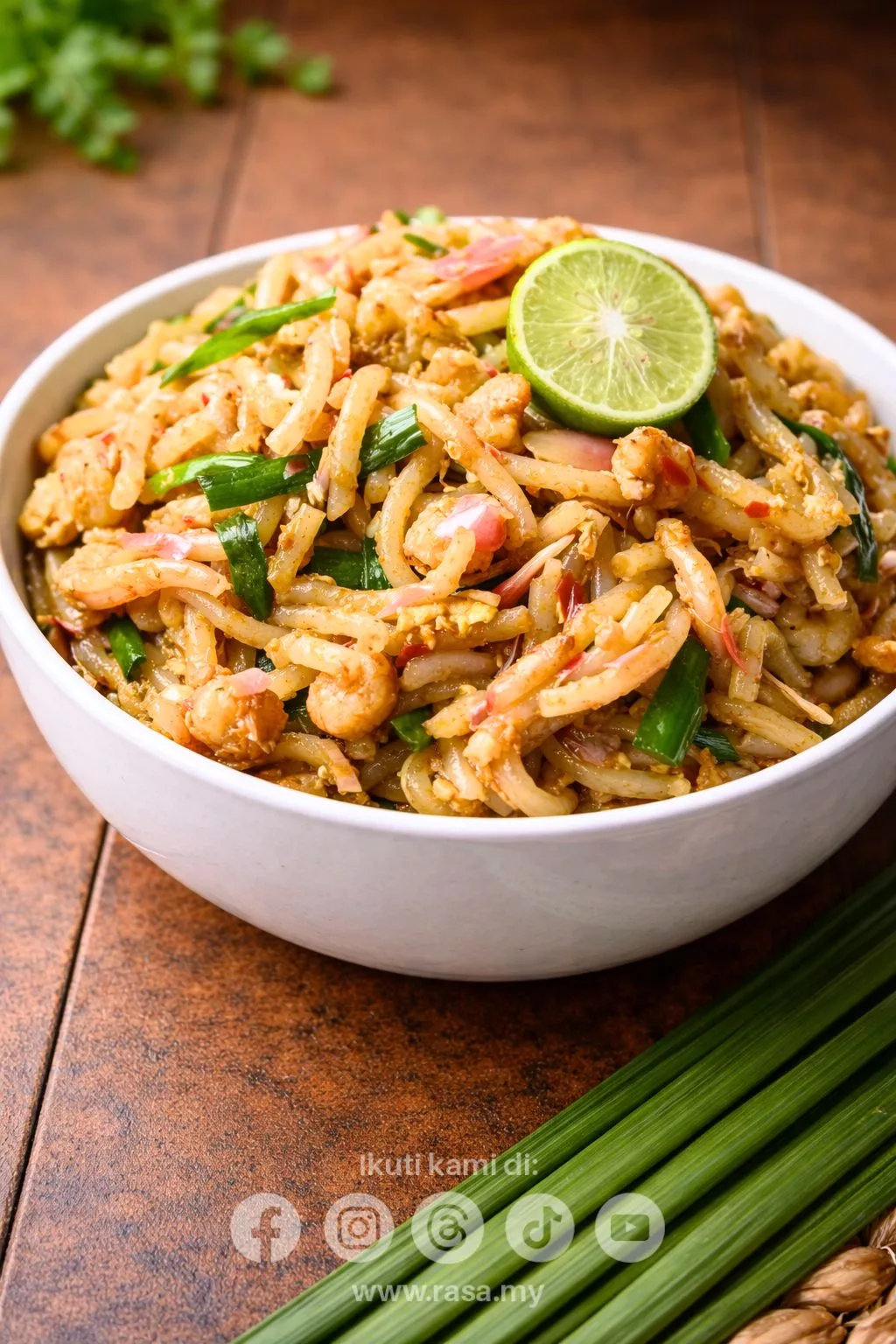 Laksa Goreng Bunga Kantan Paling Wangi & Sedap, Resipi Mudah Yang Confirm Buat Tetamu Terpikat!