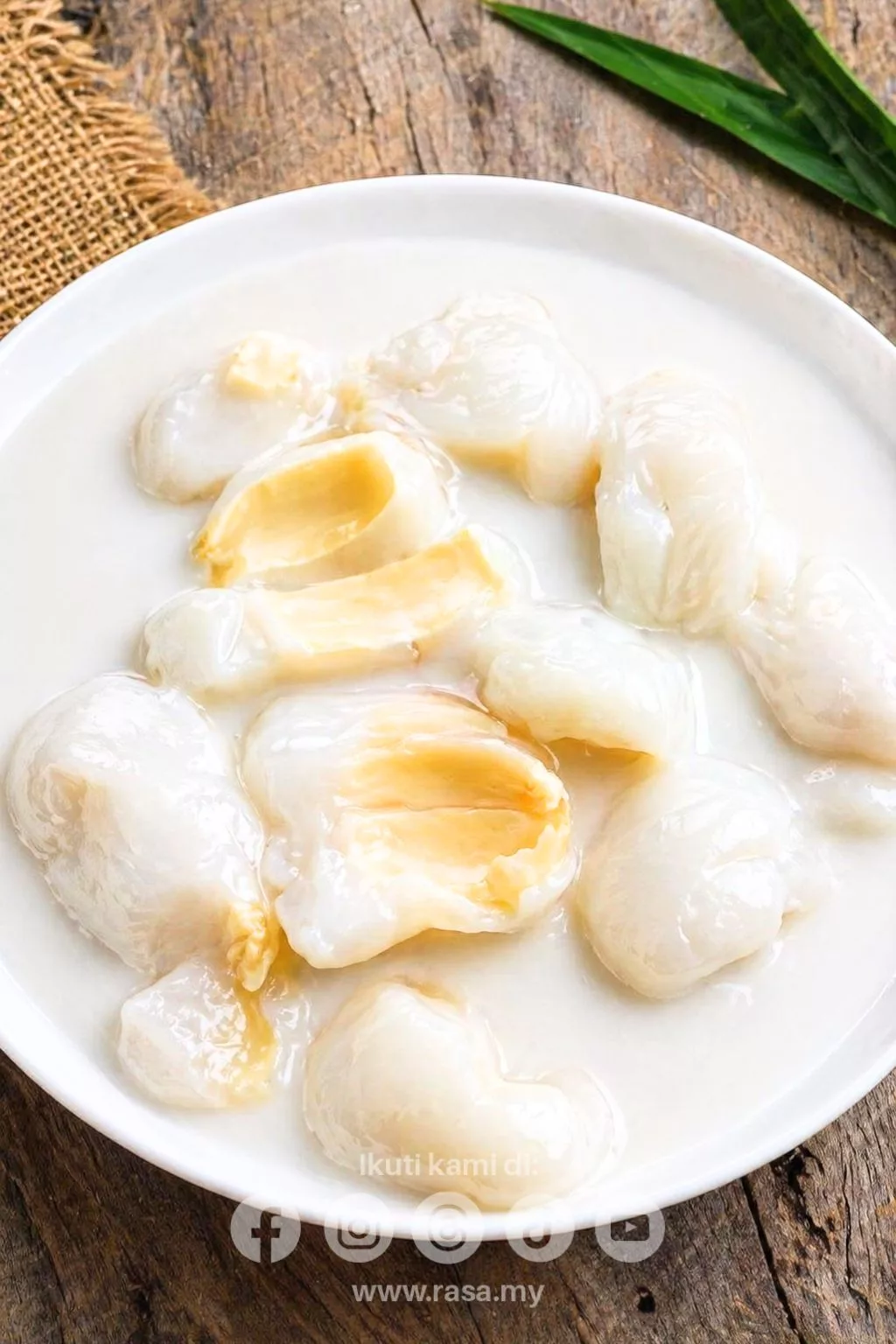 Puding Laici Berkuah Paling Segar & Nikmat. Resipi Mudah Wajib Cuba!