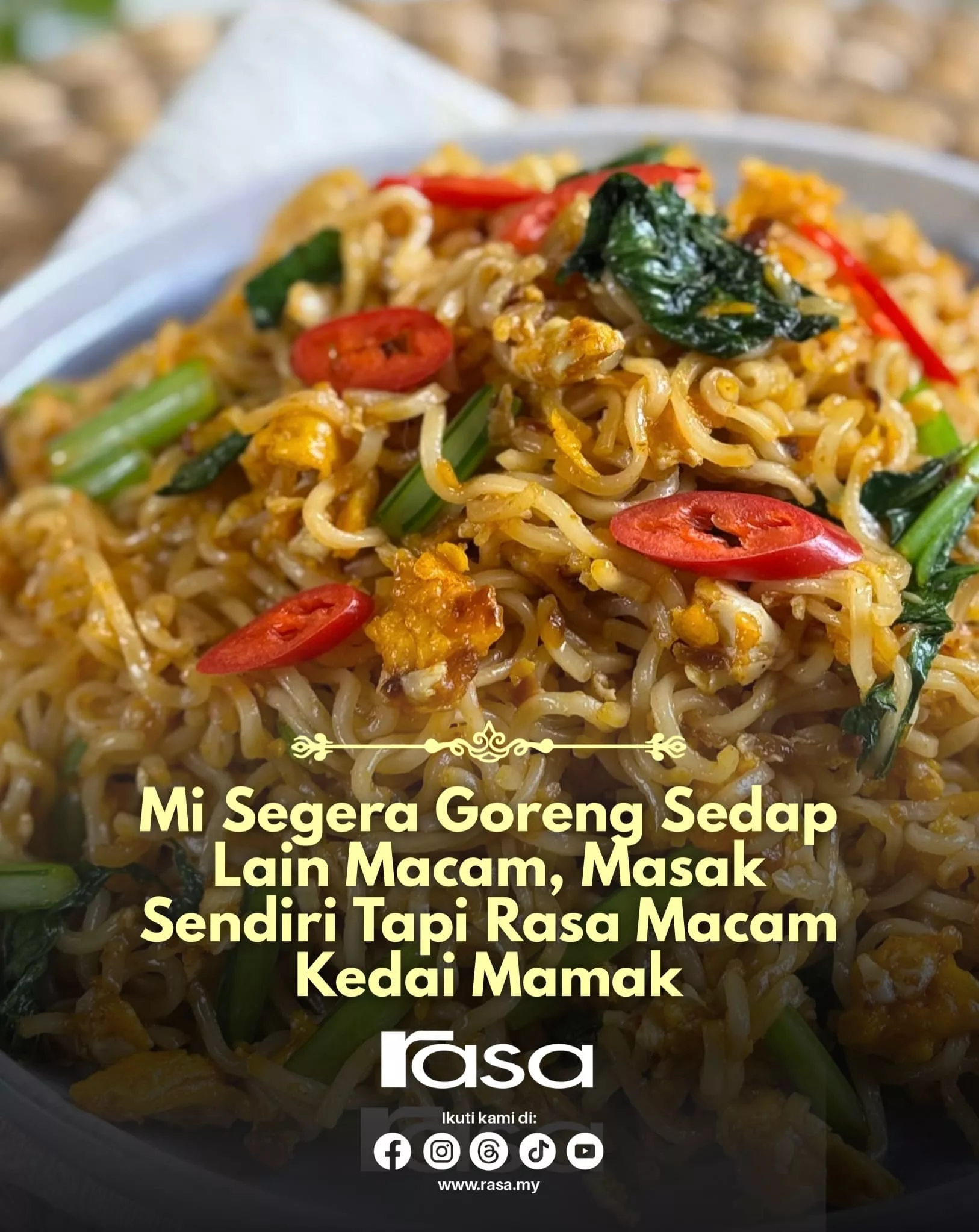 Tip Mi Segera Goreng Rasa Macam Dekat Mamak