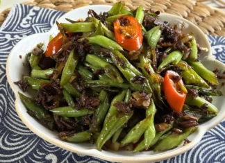 Tumis Kacang Panjang Ikan Rebus Paling Sedap, Simple Tapi Memikat Selera!