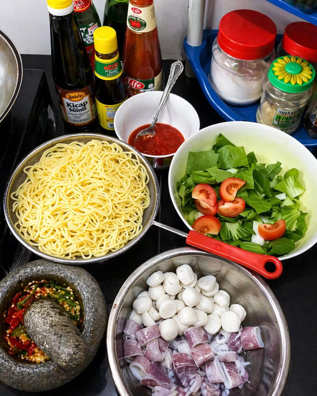 Mi Goreng Basah Seafood Padu & Sedap, Kuah Pekat Confirm Ketagih!